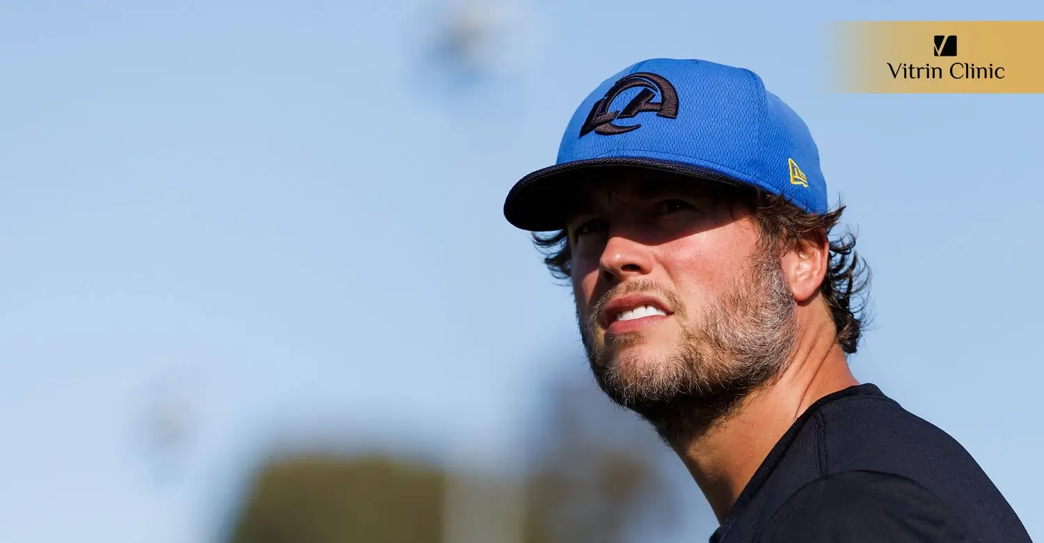 Signs of Professional Dental Work in Matthew Stafford's Smile
